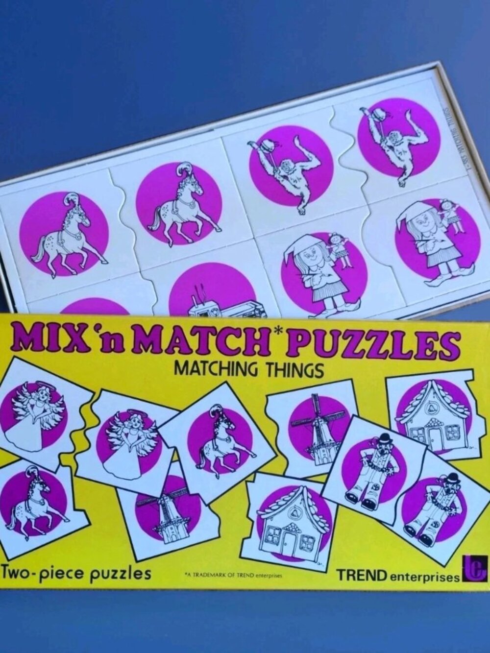 Mix n Match MATCHING THINGS (24 - Two Piece Puzzles) Trend Enterprises